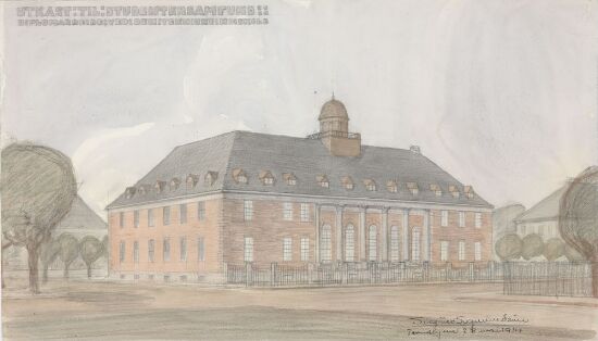 Utkast til bygning for et studentsamfunn