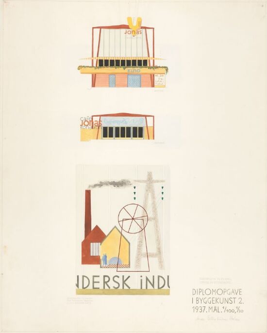 Utkast til utstillingsanlegg tilknyttet Munkholmen, skjema