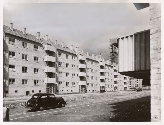 Boligblokk for OBOS, fasade mot Finnmarkgata