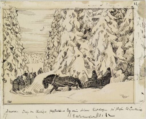 Kong Olav farer over Eidskogen til Värmland