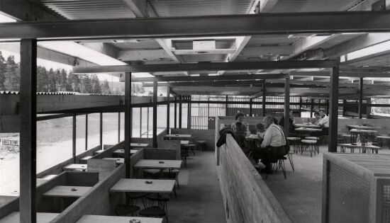 Restaurant og dansepaviljong på Glomdalsmuseet, fra uterestauranten