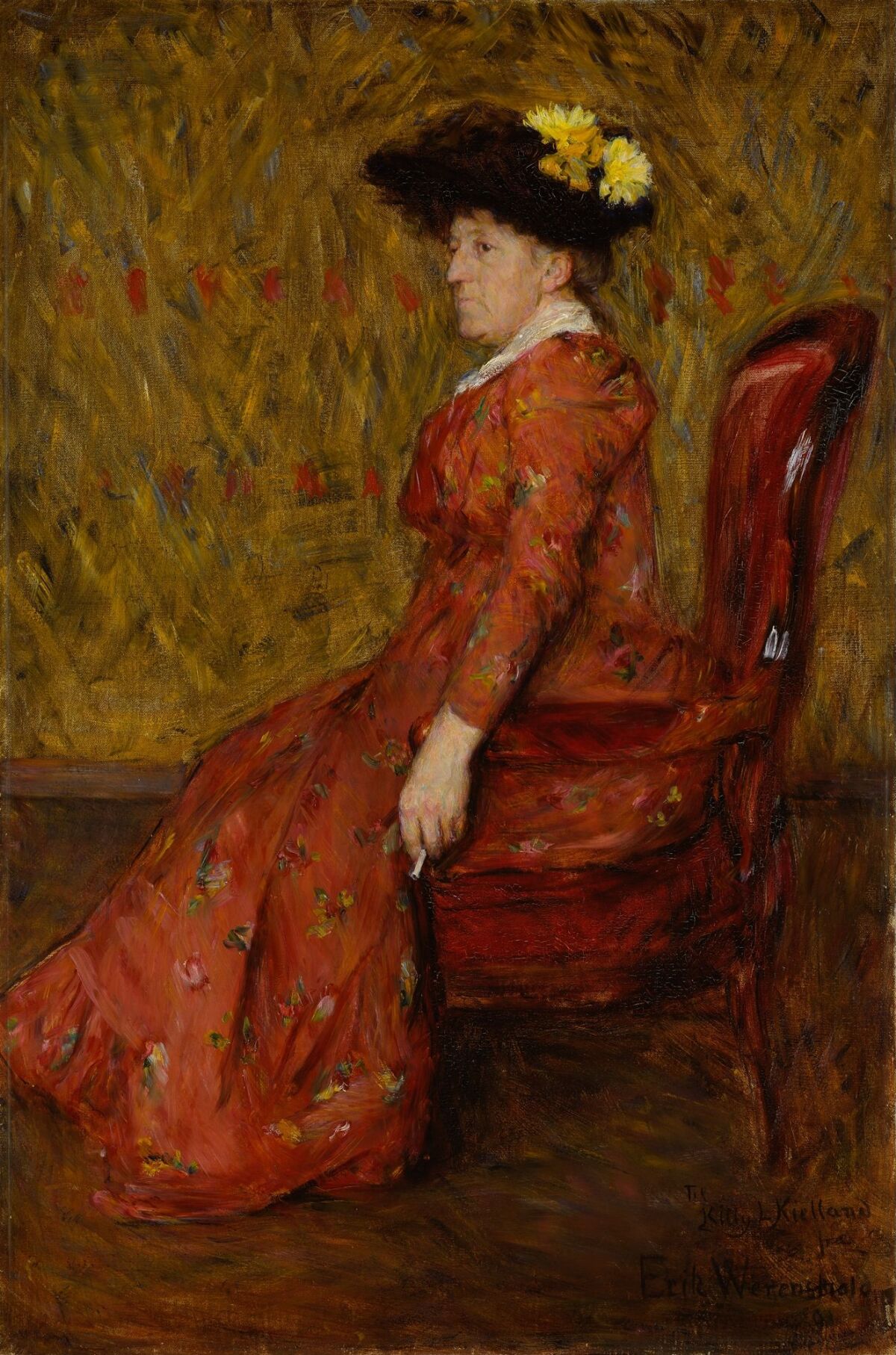 Erik Werenskiold Malerinnen Kitty L Kielland Nasjonalmuseet Samlingen