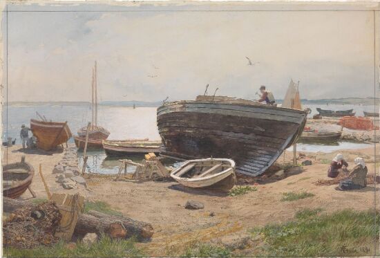 En båthavn ved Østersjøen