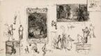 Forarbeid til illustrasjon, Jonas Lie, "Familien på Gilje", København 1903 [-1904]
