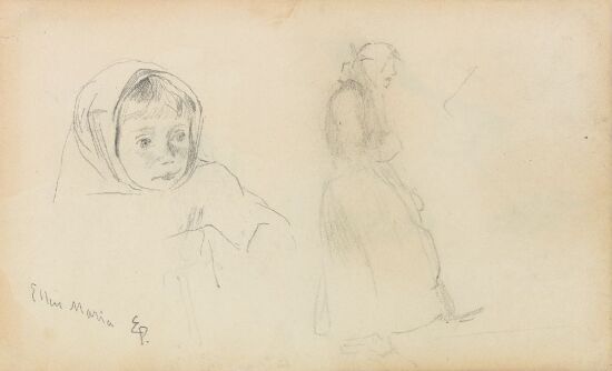 Ellen Maria; sittende kvinne