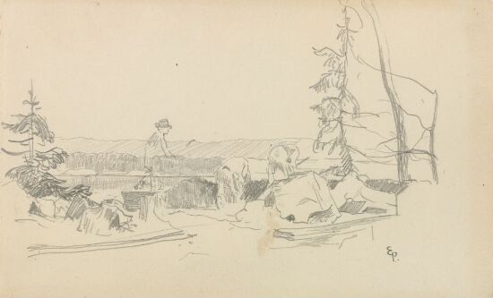 Landskap med figurer