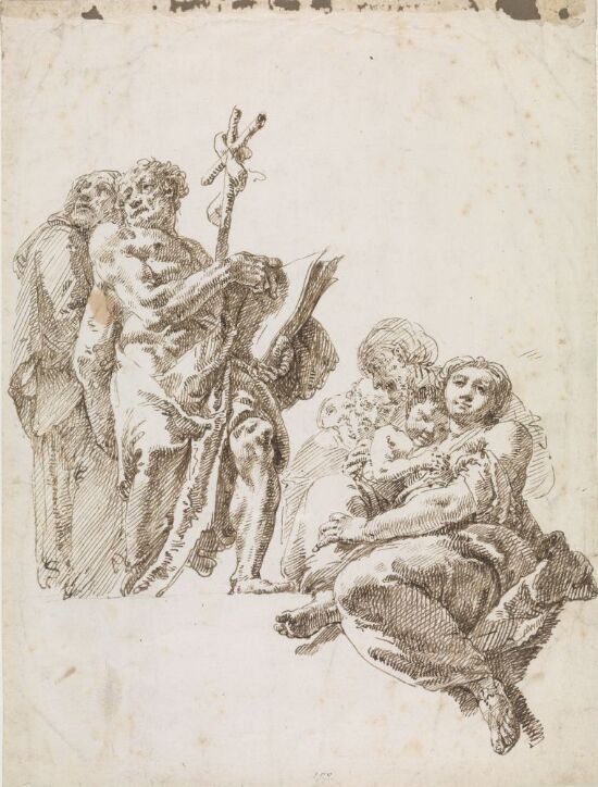 Maria med Jesusbarnet, Moses og andre bibelske personer