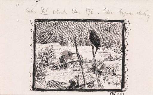 Illustrasjon til Jonas Lie "Familien på Gilje", København 1903 [-1904]