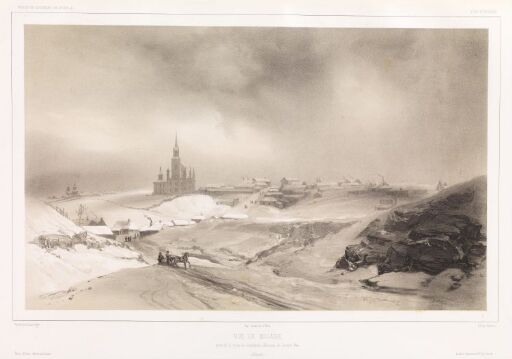 Utsikt over Mojaïsk, på veien forbi Smolensk til Moskva, 30. januar 1840 (Russland)