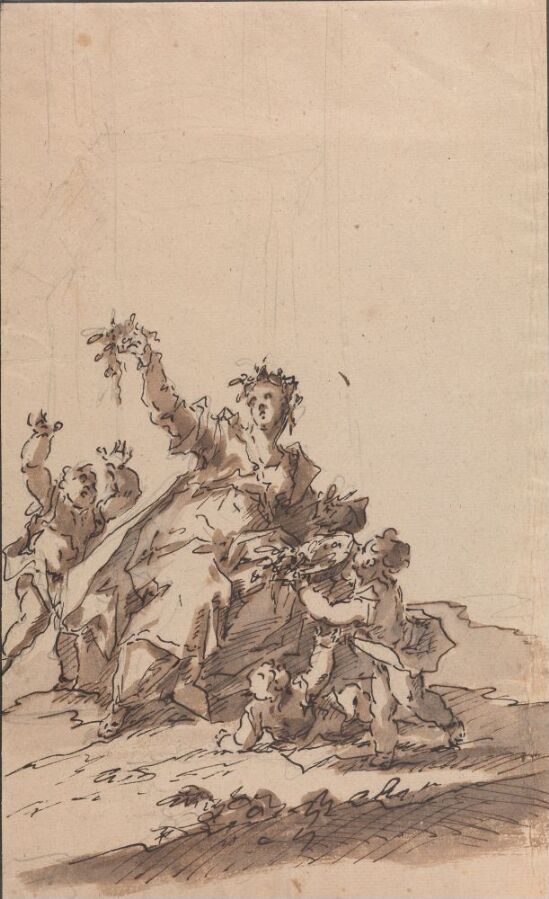Allegorical scene