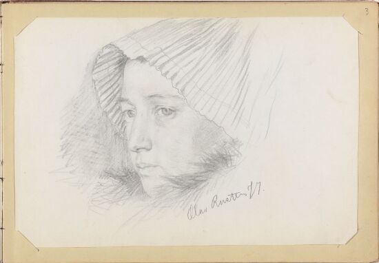 Kvinne med hodeplagg