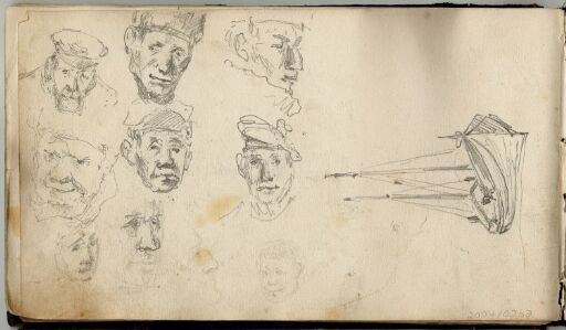 Studies of Heads; Boat