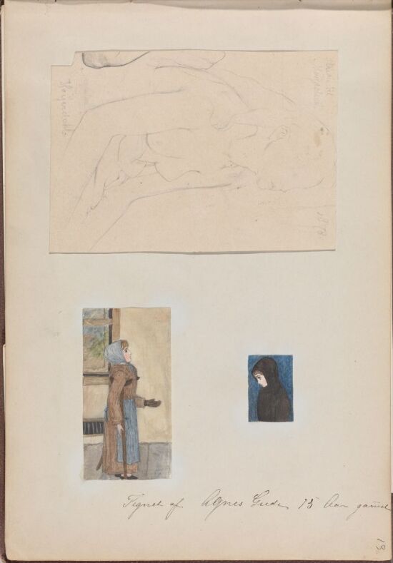 Figurstudie; Jente; Magdalena