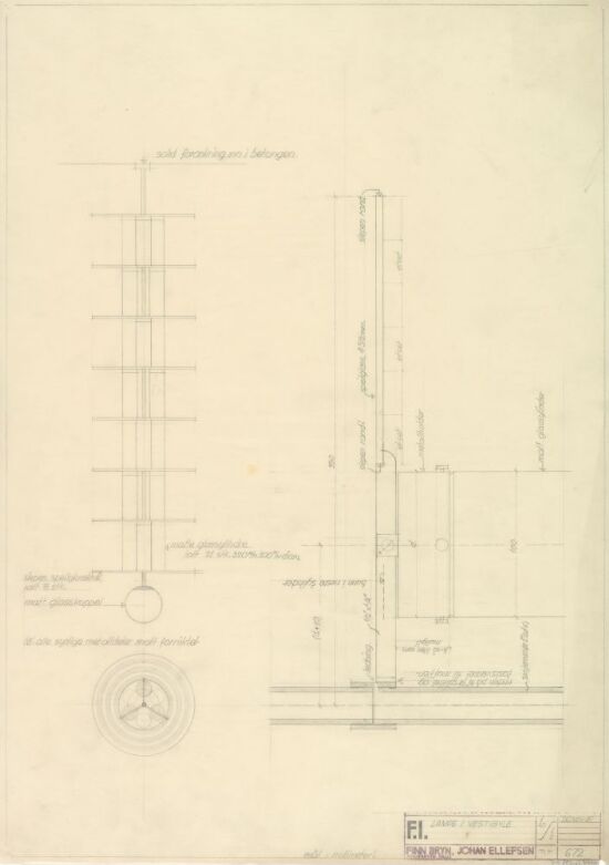 Design til lampe i vestibylen på Fysisk Institutt