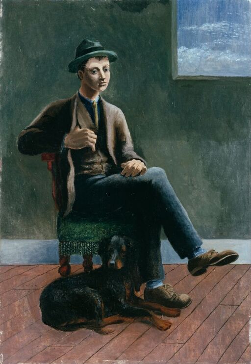 Young man with a Dog