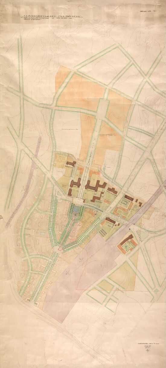 Universitetsanlegg på Blindern. Reguleringsplan av Blindern og Lille Frøen