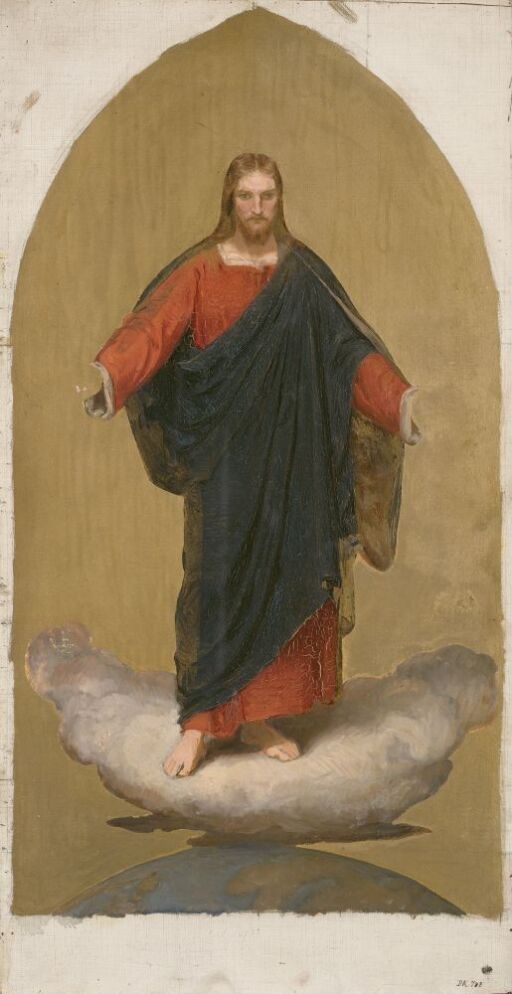 Christ on the Globe. Sketch for an altar piece
