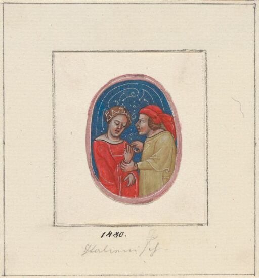 A couple having a conversation