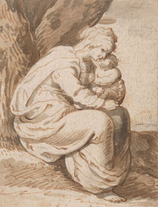 The Virgin embracing the Child