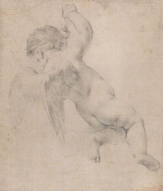 Putto som henger i et tau