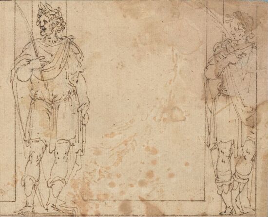 To figurer i romersk drakt