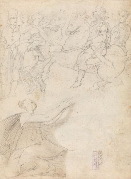 Konge til hest og andre figurer