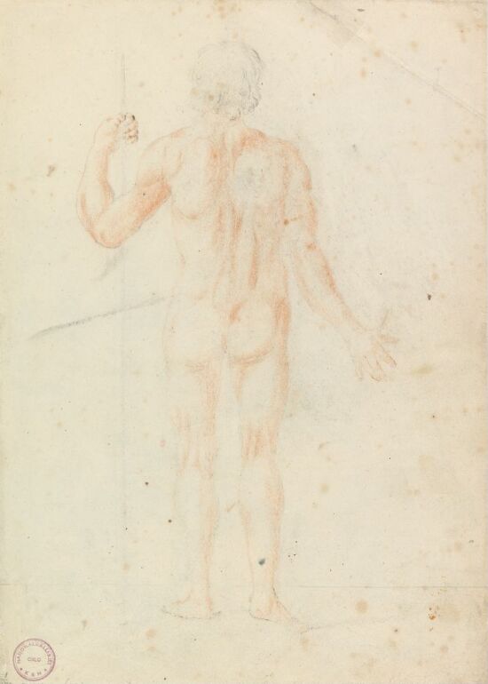 Ryggvendt figurstudie