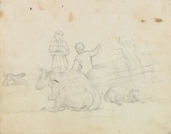 Buskap, gjetere og hund