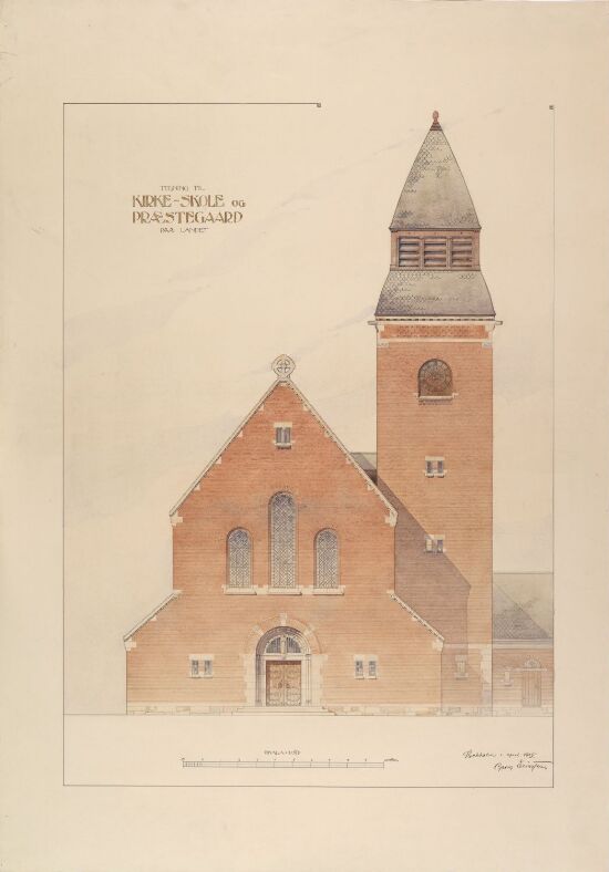 Kirke-skole og prestegaard