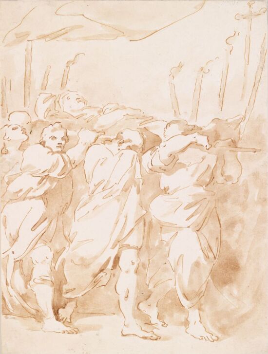 Apostlene bærer Maria til graven