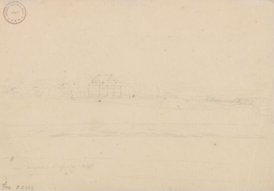 Landskap med herregård