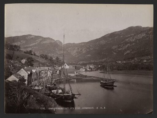 Dampskibsanløbstedet ved Eide, Hardanger