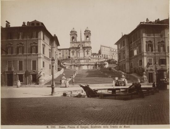 Roma. Piazza di Spagna, Scalinata della Trinita de' Monti