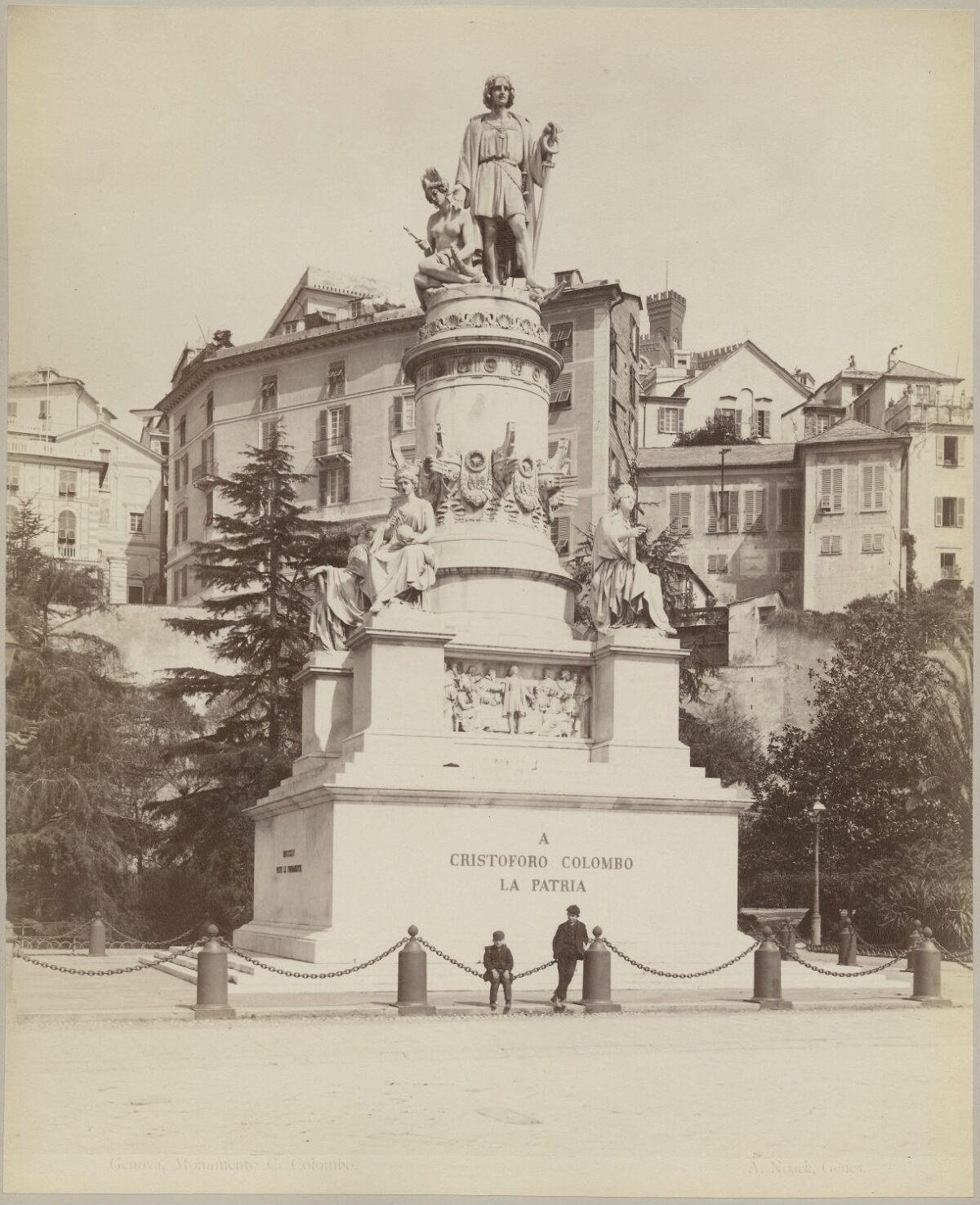 4 Photographies Anciennes Gênes – Alfred Noack – Vers 1890 – Italie