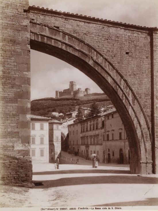 Assisi - Umbria. La Rocca vista da S. Chiara