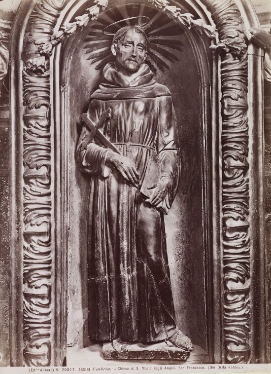 Assisi - Umbria. Chiesa di S. Maria degli Angeli. San Francesco (Dei Della Robbia)
