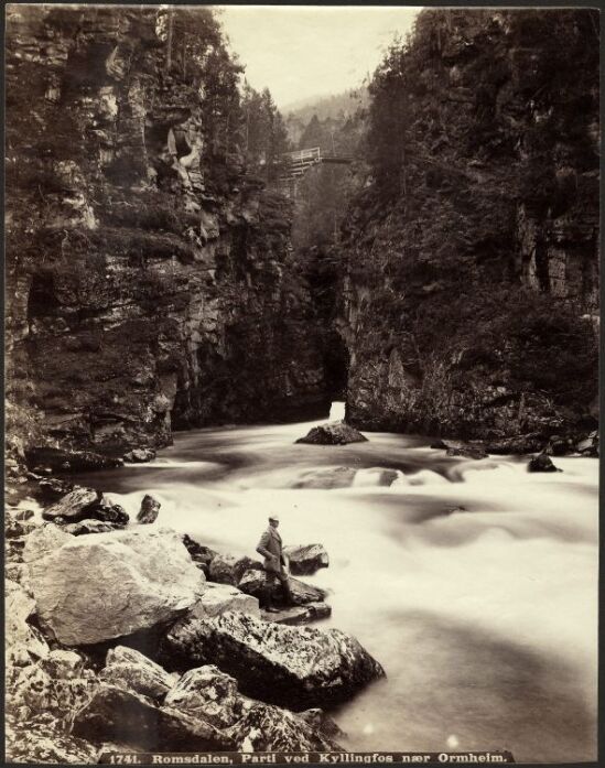 Romsdalen, Parti ved Kyllingfos nær Ormheim