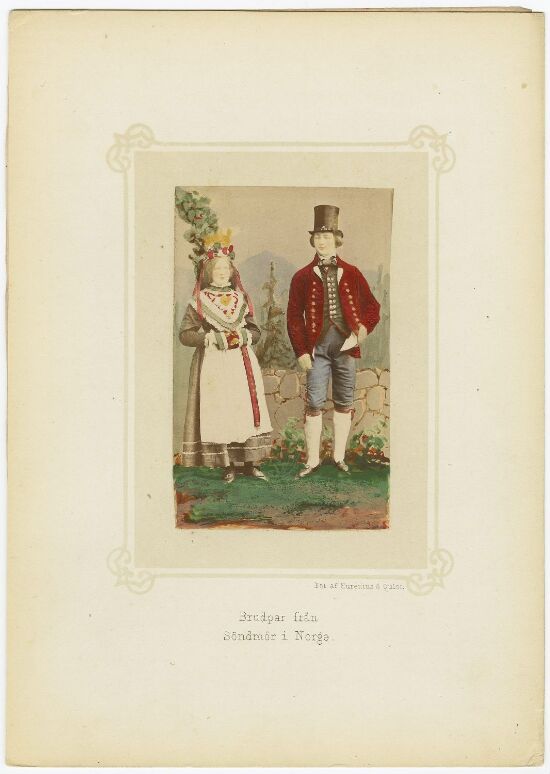 Brudpar från Söndmör i Norge