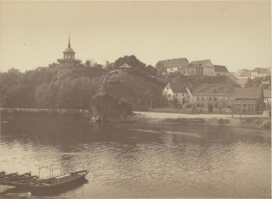 The river Saale, Halle, Germany