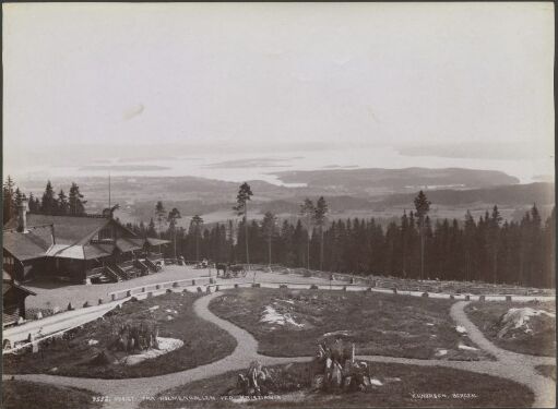 Udsigt fra Holmenkollen ved Kristiania