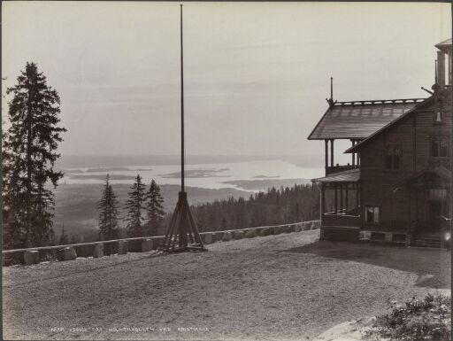 Udsigt fra Holmenkollen ved Kristiania