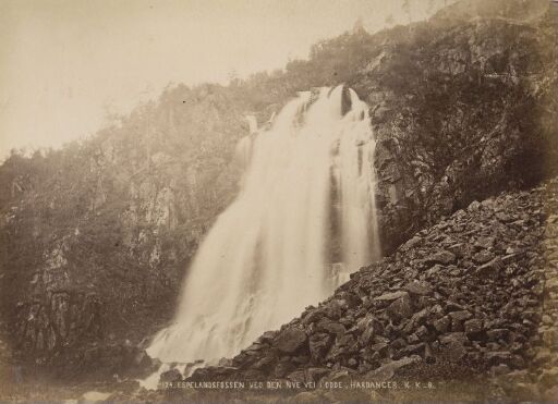 Espelandsfossen ved den Nye Vei i Odde, Hardanger