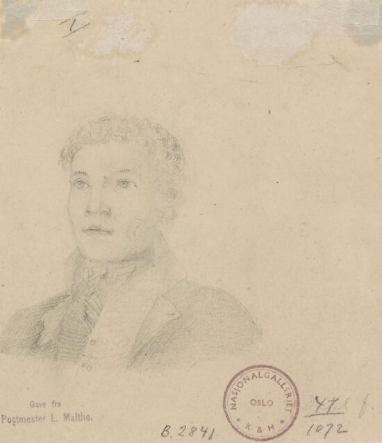 Portrettstudie av ung mann