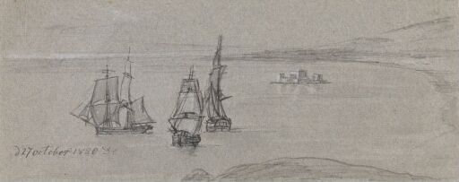 Sailing-ships in the Bay of Naples