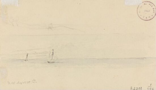 Kystlandskap og seilskuter