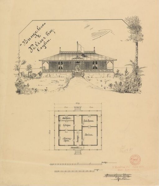 ‘Bungalow’ to Mr. Paliser Esq. Ceylon