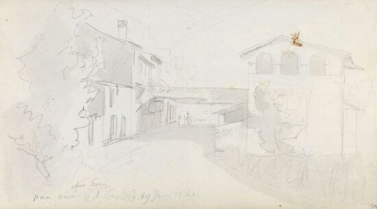 Bebyggelse på veien mellom Terni og Spoleto