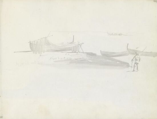 Fiskegarn på stranden ved Marina Grande, capri