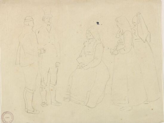 Omriss av draktstudier fra Telemark