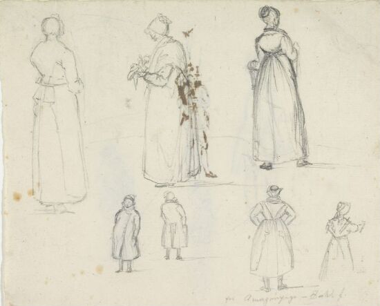 Figurstudier; "Amagerpige"